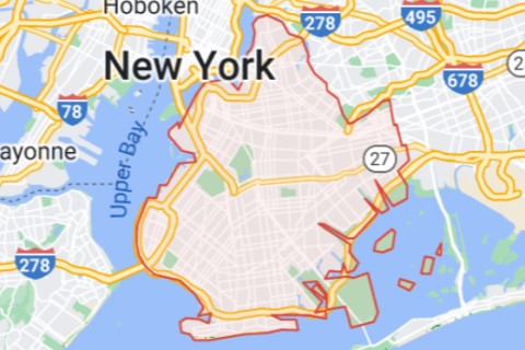 A Map of Long Island for people looking for spinal decompression herniated disc treatment in Brooklyn, NY